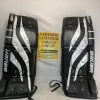 Used Bauer Reactor 1000 Size 30" + 1" Ice Hockey Black White Goalie Leg Pads