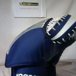 Used Reebok 1K Reg (Lt Hand) Navy-Silver Ice Hockey Goalie Glove