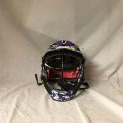 Used Cascade CPX Size Sr Black-Purple Lacrosse Helmet
