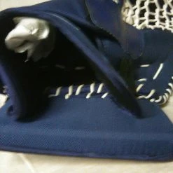 Used Reebok 1K Reg (Lt Hand) Navy-Silver Ice Hockey Goalie Glove