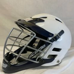 Used Cascade CPRO Size S/M White/Navy Lacrosse Mens Helmet