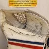 Used Reebok 18K Left Sz Int White Red Ice Hockey Goalie Catcher