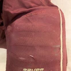 Used Bauer Pro Stock Size Sr M Reg Maroon Ice Hockey Pants