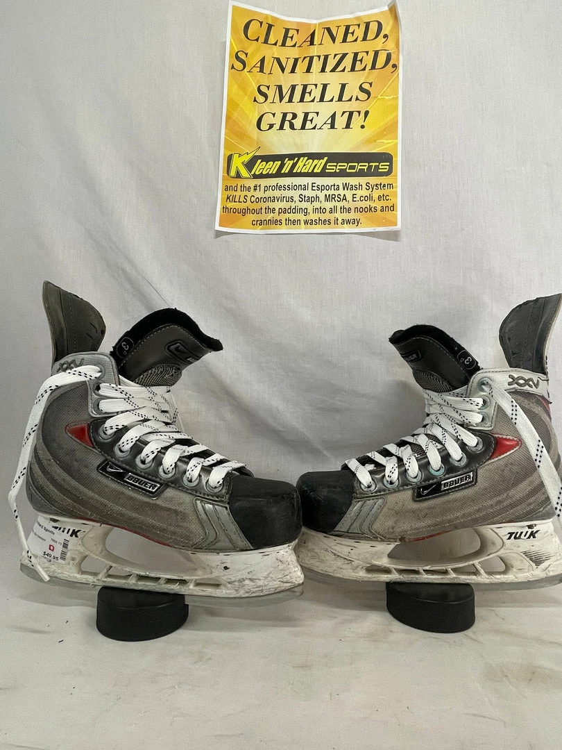 Junior Hockey Skates Used Nike Bauer Vapor XXV Ice Hockey Size 3 D Skates 3 Junior Hockey Skates Used Nike Bauer Vapor XXV Ice Hockey Size 3 D Skates