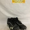 Used Under Armour Size 7 Black-White Baseball Cleats