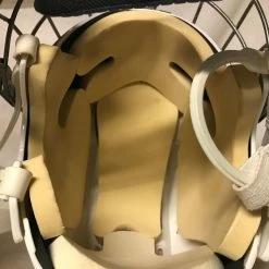 Ice Hockey Protective Used Bauer 4500 With Cage Size XS White Ice Hockey Helmet