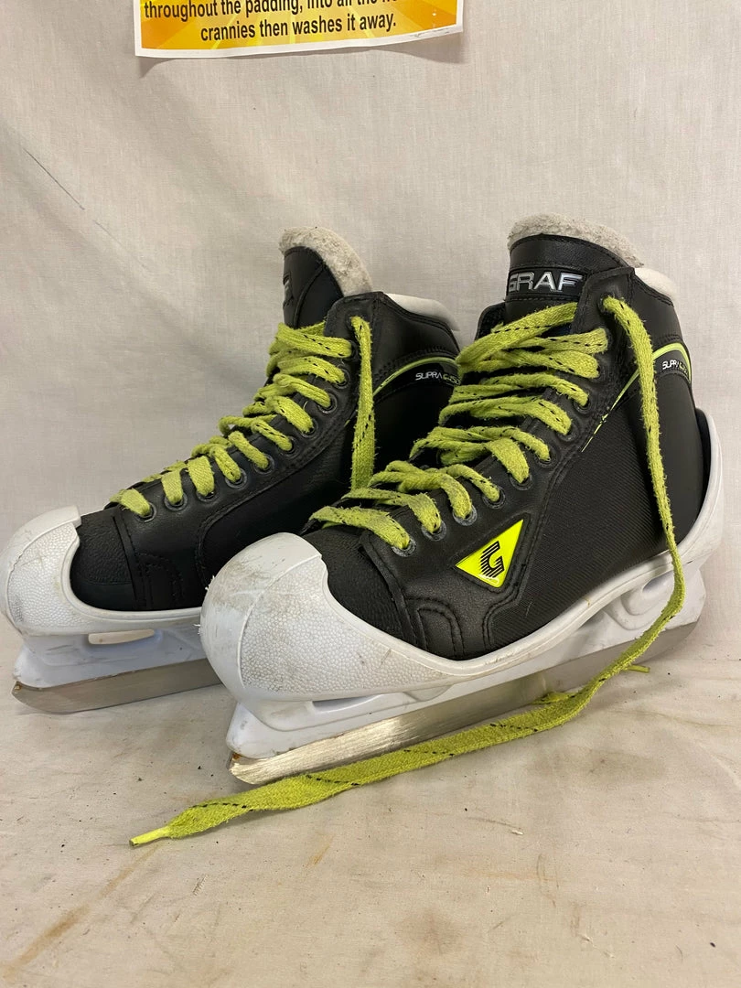 Used Graf Supra G4500 Size 9 D Ice Hockey Goalie Skates 8 Used Graf Supra G4500 Size 9 D Ice Hockey Goalie Skates