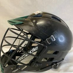 Used Cascade Size M/L Black Green Lacrosse Helmet Lacrosse New And Used