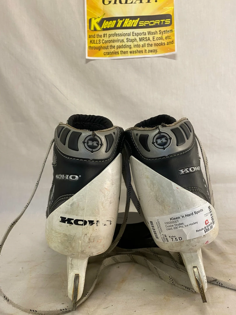 Used Koho 590 Pro Size 7.5 D Ice Hockey Goalie Skates 9 Used Koho 590 Pro Size 7.5 D Ice Hockey Goalie Skates