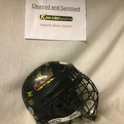 Ice Hockey Protective Used CCM 492 Tacks With Cage Size S Black Ice Hockey Helmet