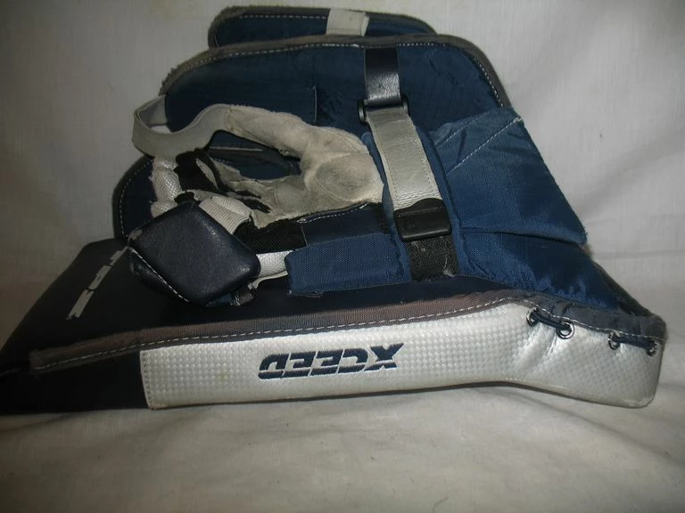 Used TPS Exceed Size Jr Reg (Rt Hand) Navy-Silver Ice Hockey Goalie Blocker 5 Used TPS Exceed Size Jr Reg (Rt Hand) Navy-Silver Ice Hockey Goalie Blocker