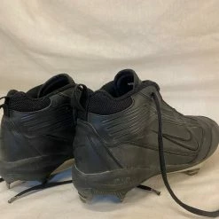 Used Nike Size 6.5 Air Black Metal Baseball Cleats Flame Bottoms