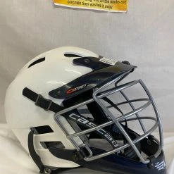 Used Cascade CPRO Size S/M White/Navy Lacrosse Mens Helmet
