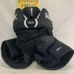 Used Reebok 16K Size Jr M Reg Black Ice Hockey Pants