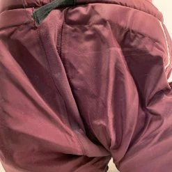 Used Bauer Pro Stock Size Sr M Reg Maroon Ice Hockey Pants