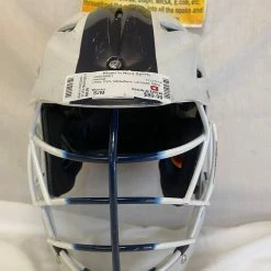 Lacrosse New And Used Used Warrior EVO Size S/M White/Navy Lacrosse Mens Helmet