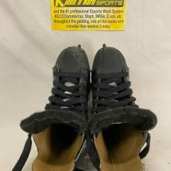 Used Nike Black Silver Size 3 D Ice Hockey Skates