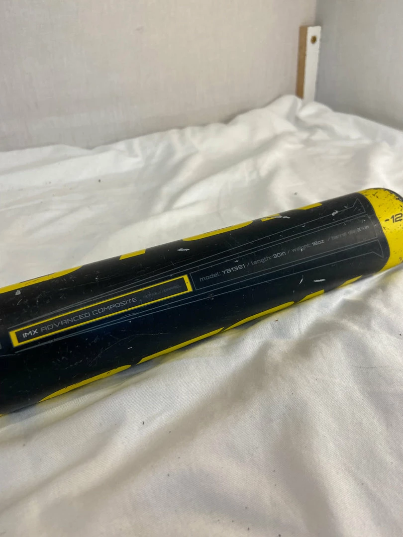 Baseball Bats Used Easton S1 YB13S1 Black-Yellow L - W 30" - 18 Oz. (-12) Composite Bat 6 Baseball Bats Used Easton S1 YB13S1 Black-Yellow L - W 30" - 18 Oz. (-12) Composite Bat