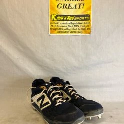 Used New Balance Size 12 Navy Metal Baseball Cleats
