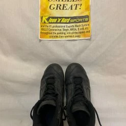 Used Nike Size 6.5 Air Black Metal Baseball Cleats Flame Bottoms