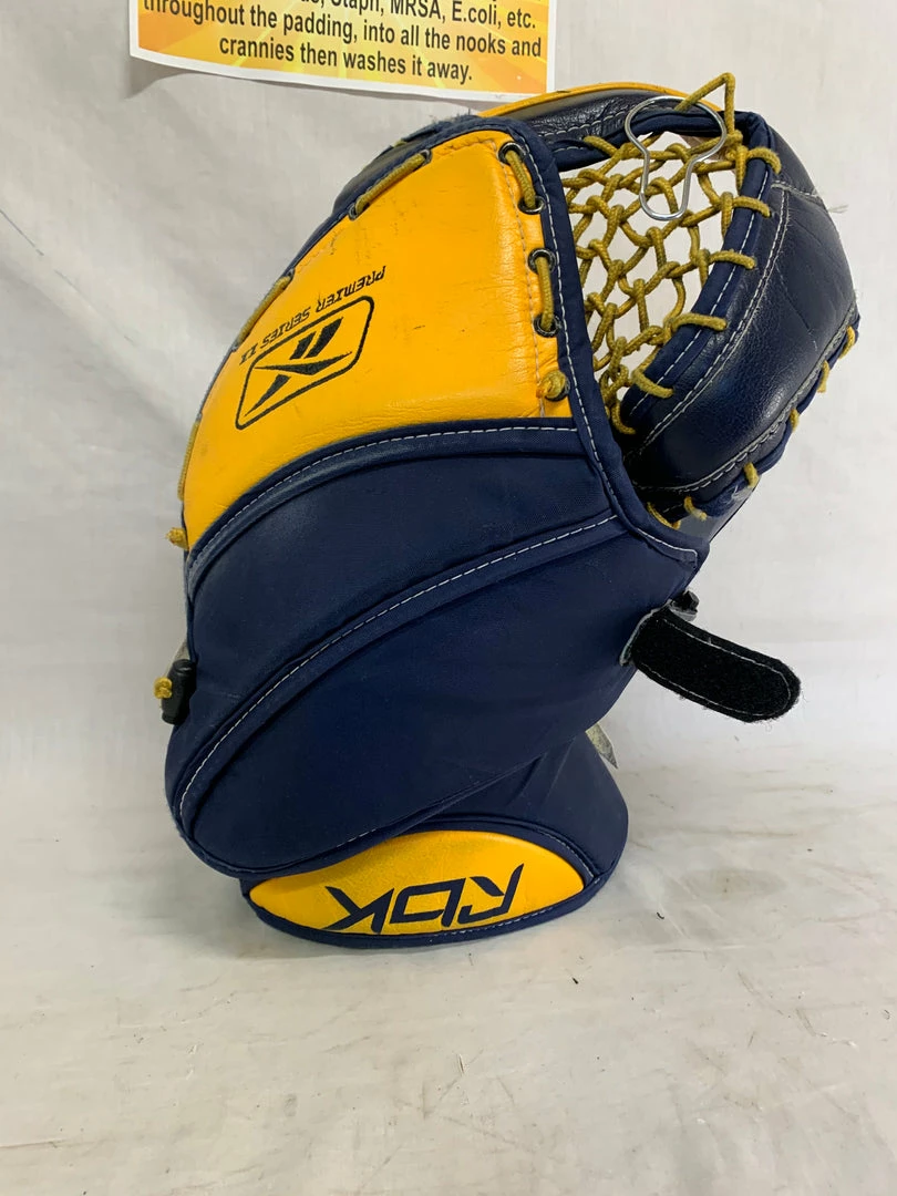 Used Reebok Premier II Pro Reg (Lt Hand) Sz Sr Ice Hockey Goalie Catcher 4 Used Reebok Premier II Pro Reg (Lt Hand) Sz Sr Ice Hockey Goalie Catcher