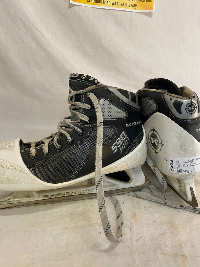 Used Koho 590 Pro Size 7.5 D Ice Hockey Goalie Skates 8 Used Koho 590 Pro Size 7.5 D Ice Hockey Goalie Skates