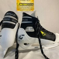 Used Graf 07-50 Cyber-Flex Size 7 D Ice Hockey Goalie Skates