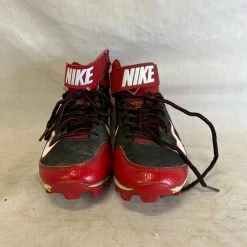 Used Nike Size 6 Huarache Red/Black Rubber Baseball Cleats